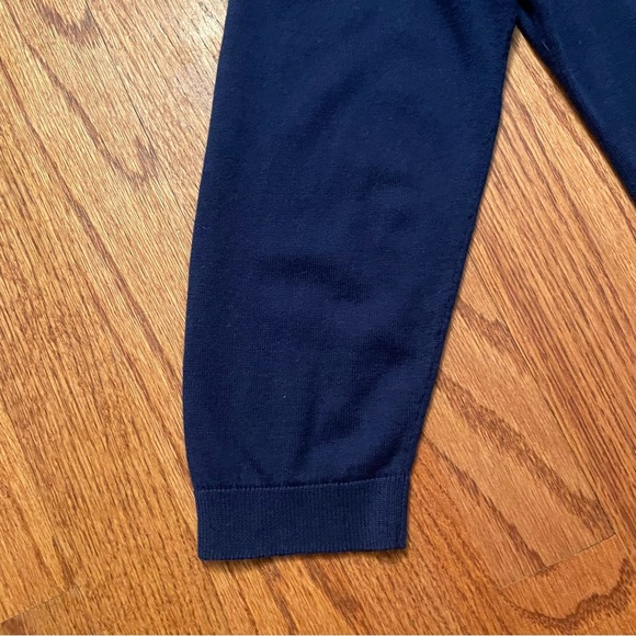 Talbots Intarsia navy Cat sweater size M - Picture 5 of 16